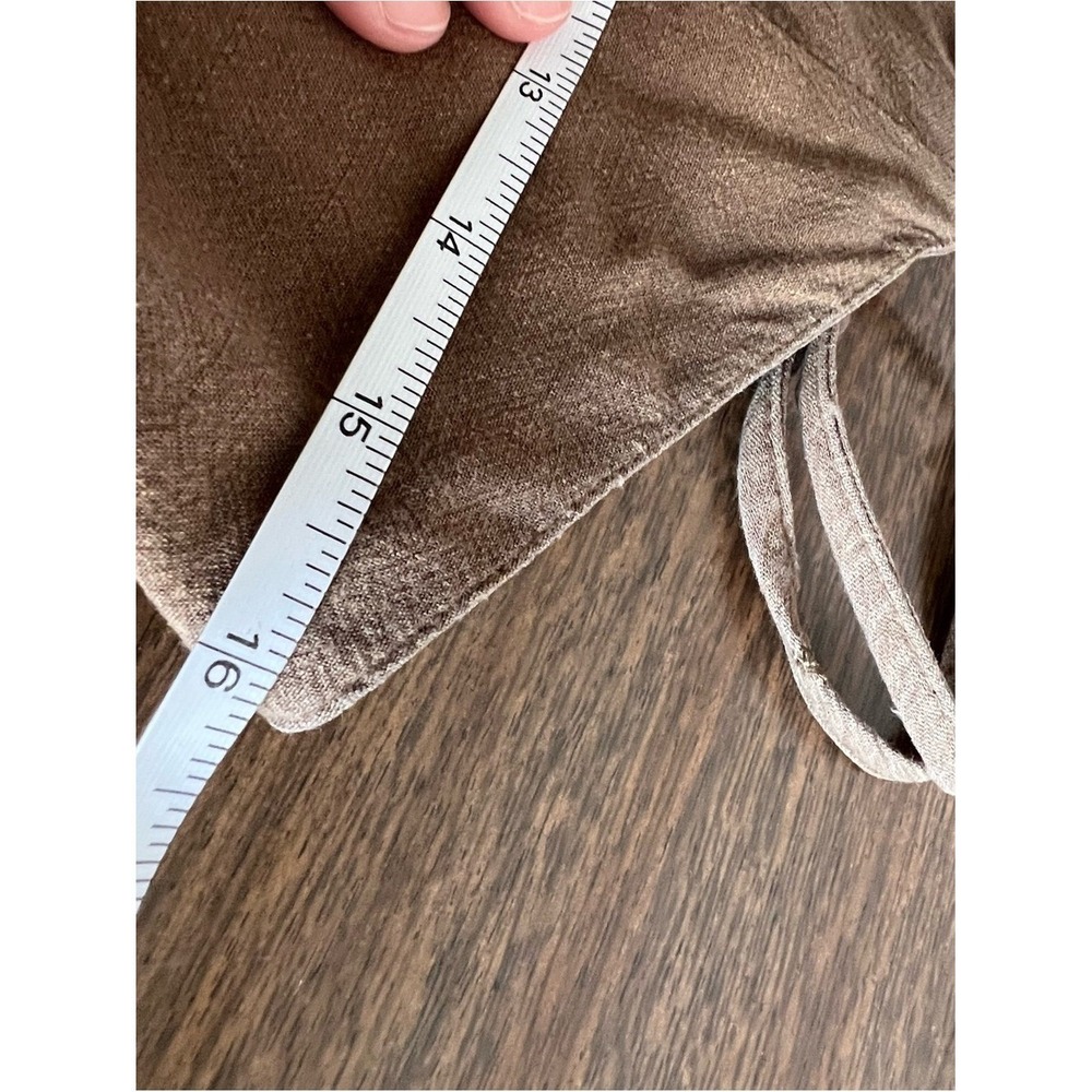 Natural Life Women S Earthy Brown Sleeveless Maxi Granola Lagenlook Hippie Flax - Picture 8 of 10